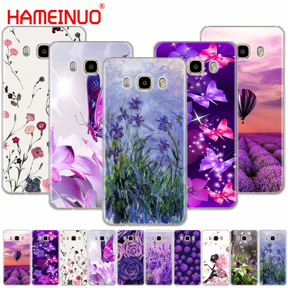 

HAMEINUO Simple lavender Purple flowers design cover phone case for Samsung Galaxy J1 J2 J3 J5 J7 MINI ACE 2016 2015 prime
