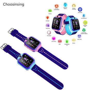 

Children's Camera Watch GPS Connected Smartwatch Clock SOS Tracker Monitor Call IP67 Waterproof Game Toys Kids Square Hand Wear