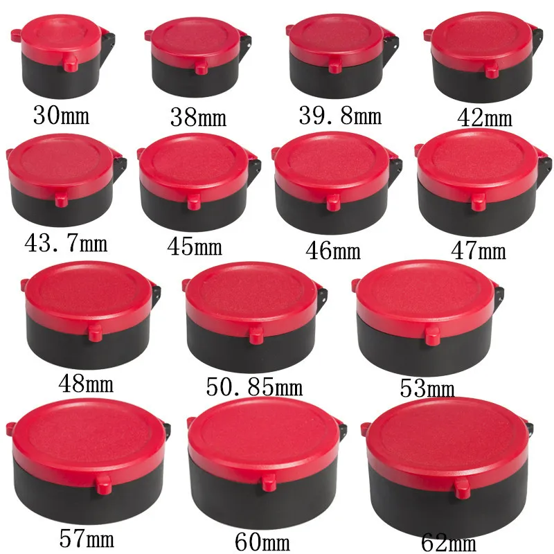 

Fire Wolf Rifle Lens Internal Diameter Transparent Red Shooting 14 Sizes Spotting Scope Cover Hunting