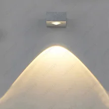 COB 3 Вт светодиодный настенный светильник-бра прикроватная лампа с регулируемой яркостью/не светильник ing для гостиной, ресторана, студии, серебристый/черный корпус