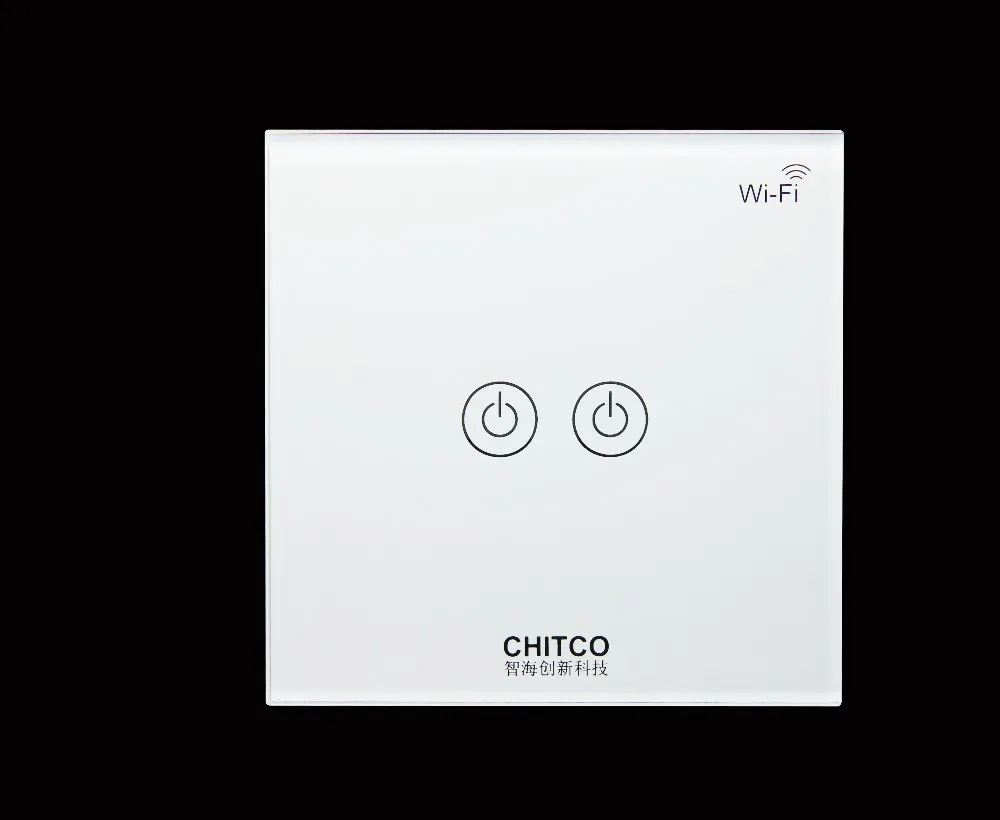 

New arrival Chitco WiFi light switch Smart Home Automation 2gang switch 86mm APP control wifi switch
