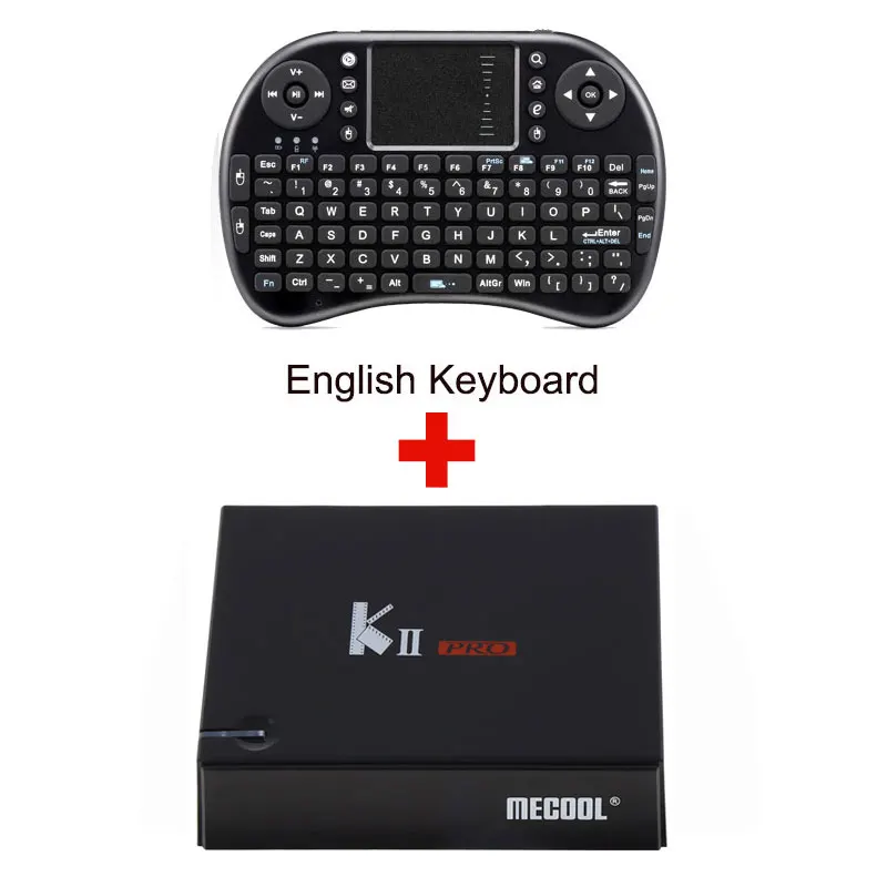 KII PRO DVB T2 Android tv Box 2 Гб 16 Гб DVB-T2 DVB-S2 Android 7,1 Amlogic S905D 5,0G двойной wifi K2 pro 4K Smart tv Box i8 Клавиатура - Цвет: Add English Keyboard