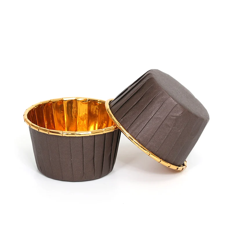 LIFETALK 100 шт. инструменты для украшения торта пищевая алюминиевая фольга из золотой бумаги формы для выпечки кексов серебряные чашки для кексов