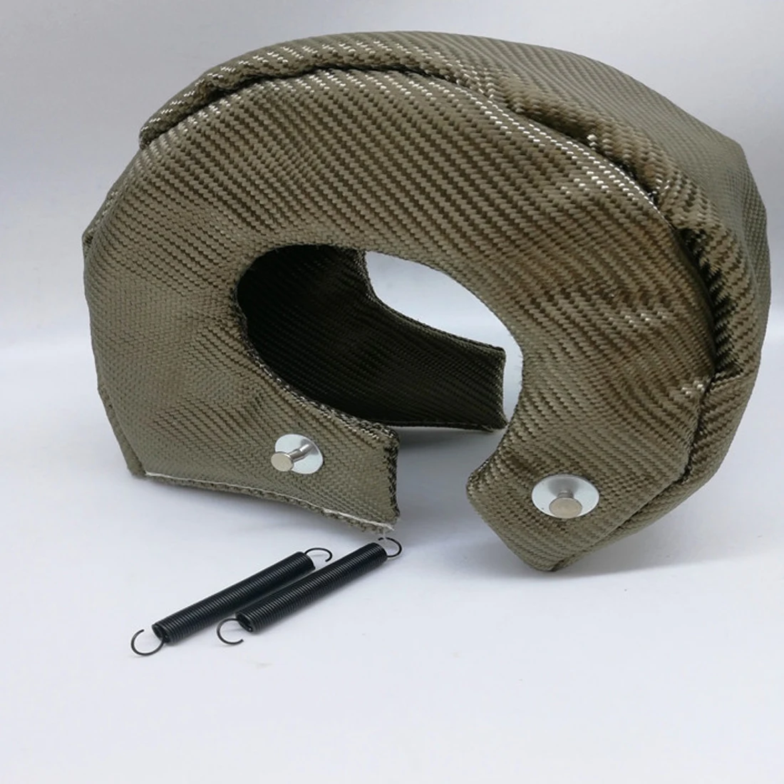 

Dewtreetali Full TITANIUM Turbo Heat Insulated Shield T3 turbo Blanket Fit: t2 t25 t28 gt28 gt30 gt35 and most t3 Turbo Cover