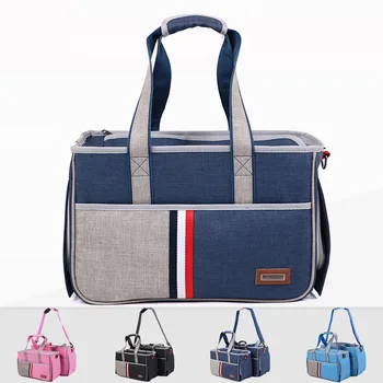 New Canvas Pet Dog Bag Cat Dog Carrier Tote Luggage Bag Traveling Portable Shoulder Bag Convenient Fashion Chihuahua 1