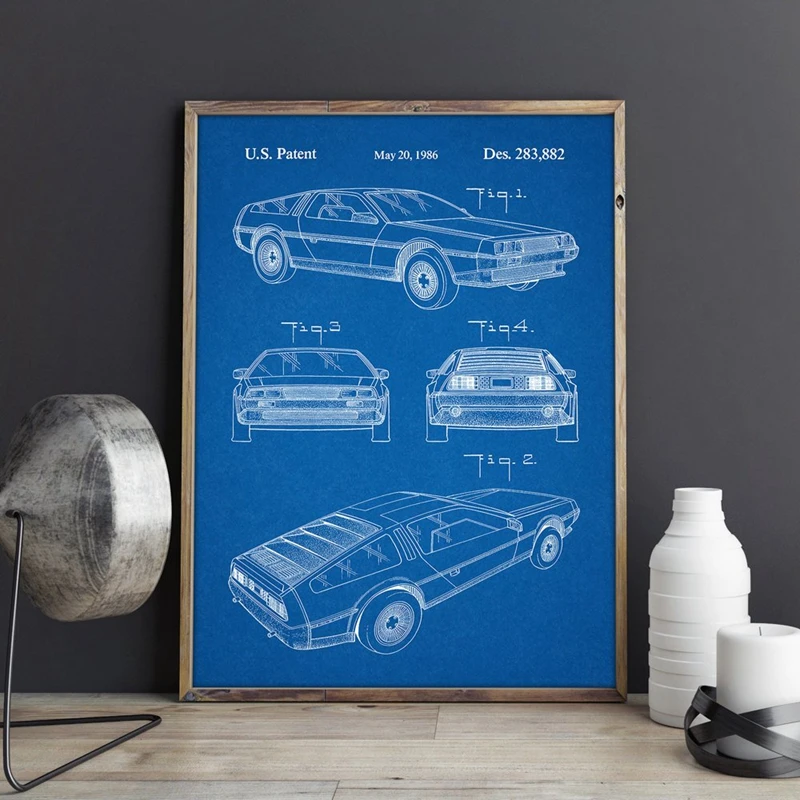 McFly Car Patent Home Decor