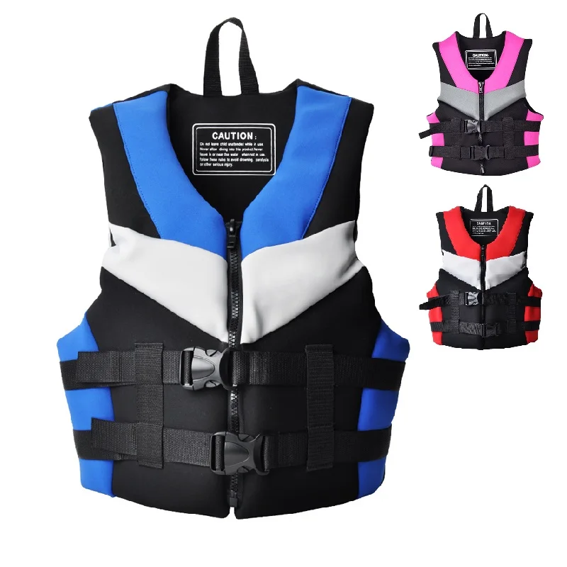 

Neoprene Life Vest Swim Learner Inflatable Safety Aid Jacket Drifting Swimming Protective Clothes