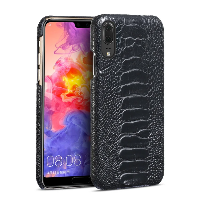 Phone Cases For Huawei P10 P20 P30 Lite Mate 9 10 20 lite Pro Case Ostrich Foot Texture Case For Honor 8X 9 10 V20 P Smart case