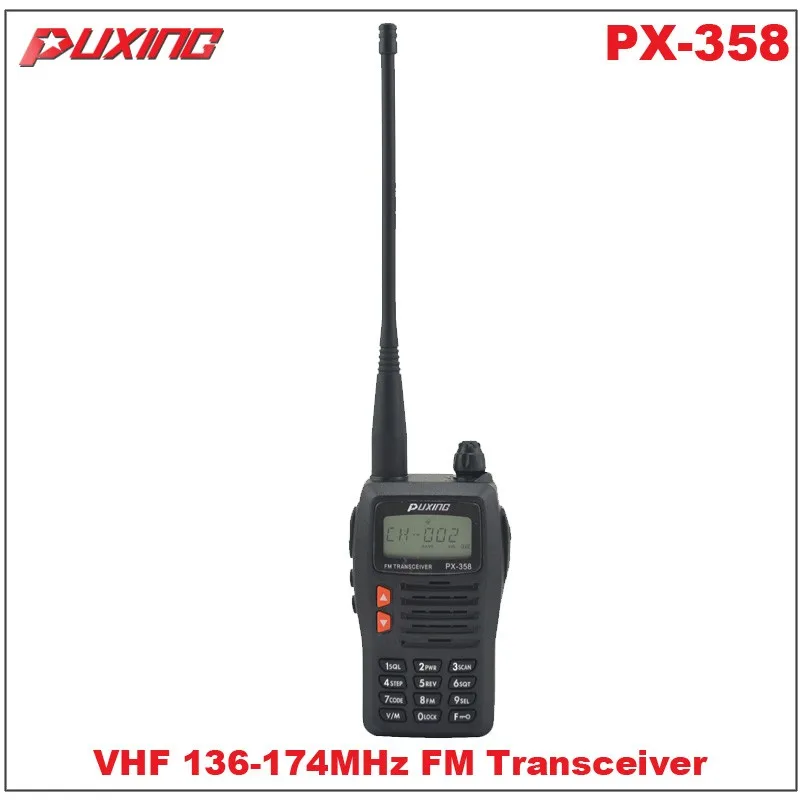 Горячая продажа рация Puxing PX-358 VHF 136-174 МГц портативный двухсторонний радиоприемник FM приемопередатчик