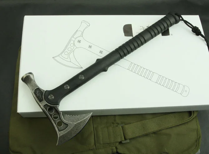 

Free shipping outdoor camping Hammer dual axe durable mantis fire axe