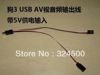 

USB to AV Conversion Cable for Gopro3 Camera W/ Power Input Real-time Output cable For gopro Hero 3 Camera FPV Airplane RC Plane