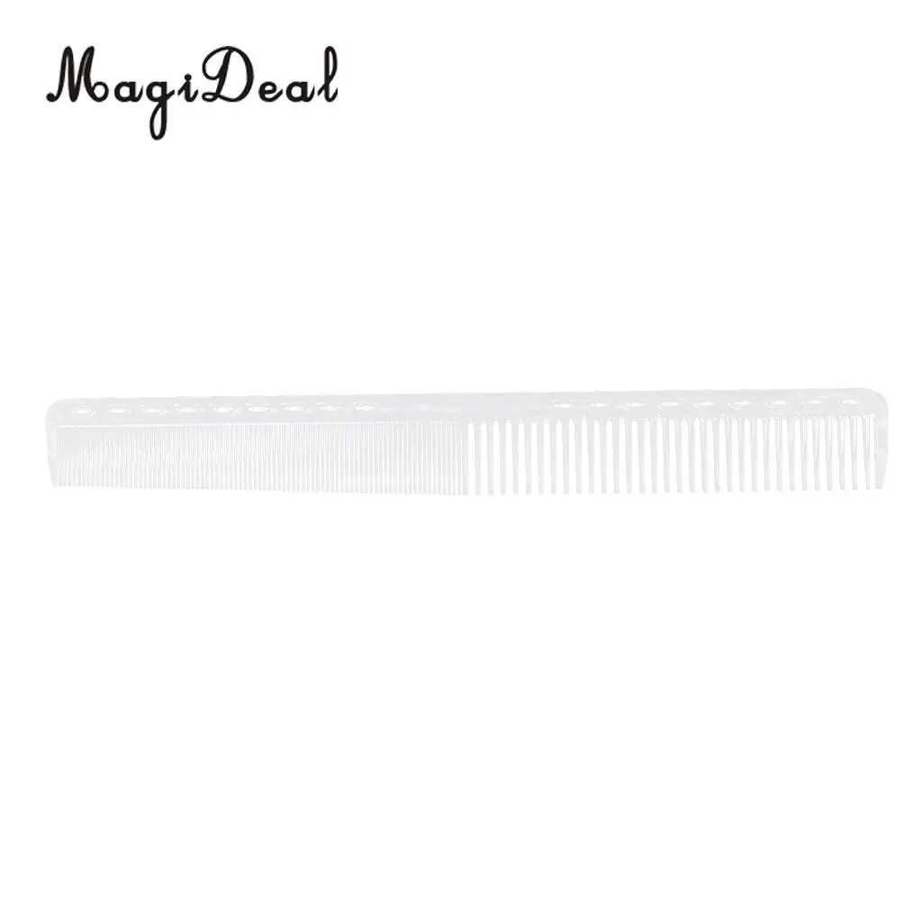 Clear Hair Cutting Comb Barber Hairdressing Hairstyling Salon Plastic Comb