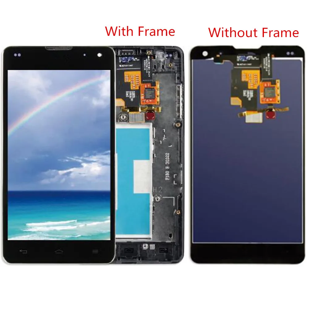 

For LG Optimus G E971 E973 E975 LS970 F180 LCD Screen and Digitizer Assembly with Front Housing Replacement!!
