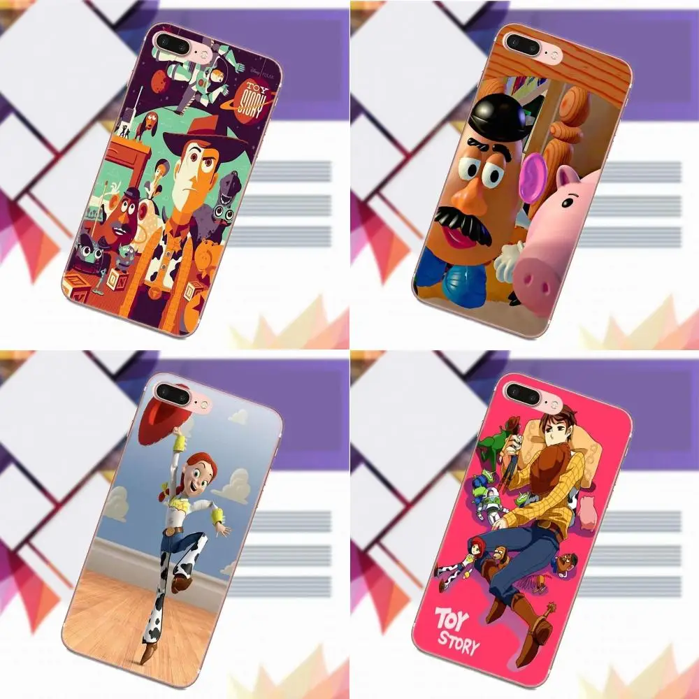 

Vvcqod Cartoon Toy Story For Apple iPhone 4 4S 5 5C 5S SE 6 6S 7 8 Plus X For Moto G G2 G3 Soft Design Customized