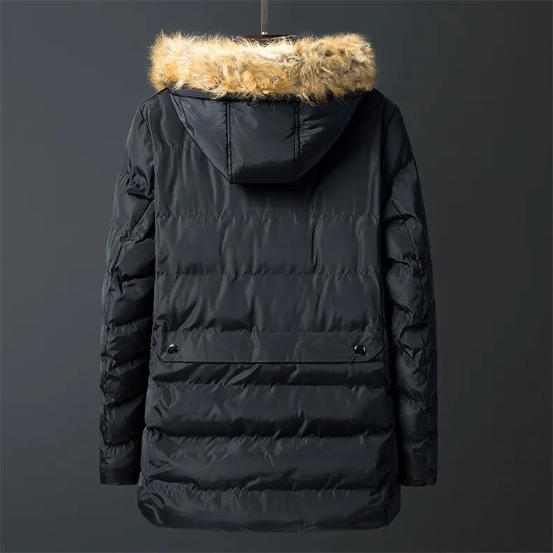 Men Jacket Coats Windproof Winter Warm Long Padded Coat Men Autumn Youth Thick Velvet Hooded Jacket Male Drop-ship Plus Size 4XL 03