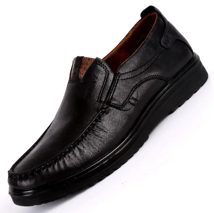 Большой размер 48, мужская повседневная обувь, светильник, высокое качество, мужские мягкие кроссовки, обувь для вождения, Прямая поставка - Цвет: black