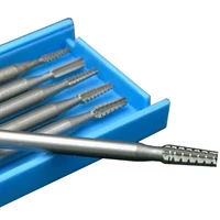 טונגסטן פלדה 6pcs טונגסטן פלדה Burr Drill Bits מטחנות רוטרי כלים עבור Bit נתב מיל סוף סכין חריטה DIY נגרות (4)