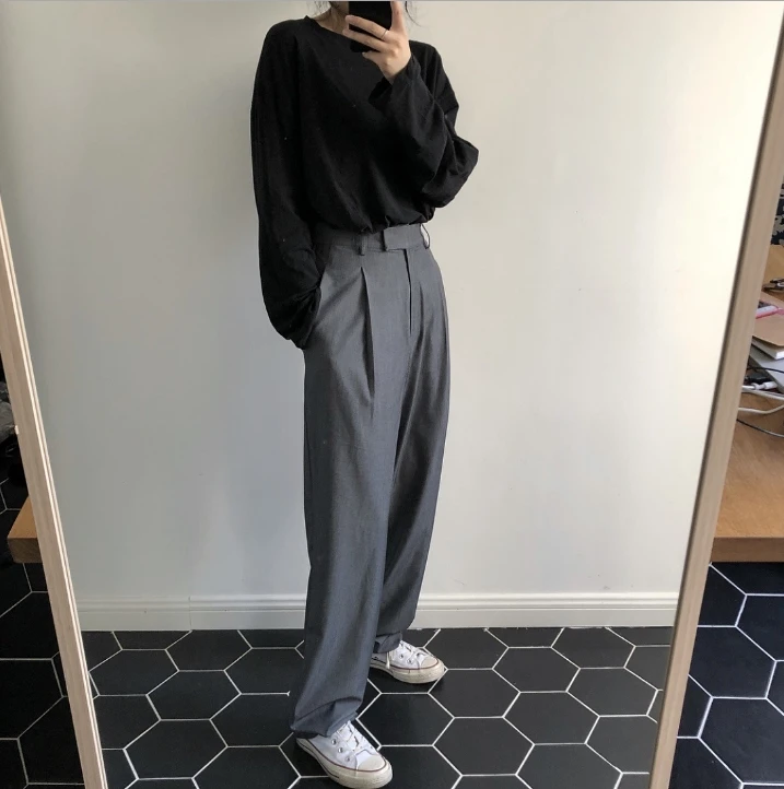 

New Korean ins high waist casual trousers and pants for spring 2019 J20190300089