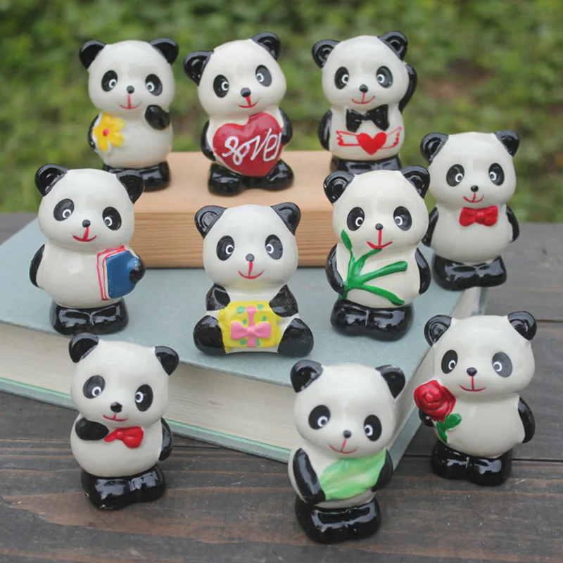 

Panda ceramics Arts and Crafts Ornament Children's gifts Gadget Home decoration