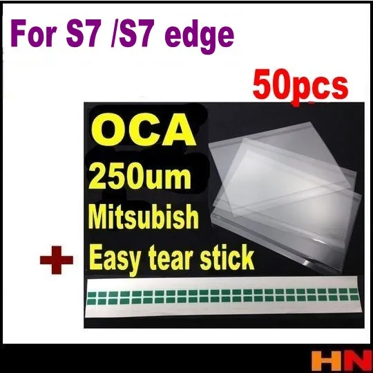 imágenes para 50 unids para mitsubishi 250um oca óptico borrar pegamento adhesivo de película pegatina para samsung galaxy s7 edge lcd oca laminador imágenes para 50 unids para mitsubishi 250um oca óptico borrar pegamento adhesivo de película pegatina para samsung galaxy s7 edge lcd oca laminador