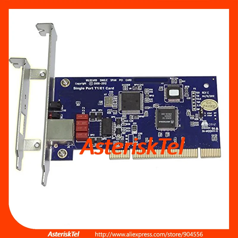 Карта Asterisk E1 карта TE110P с 1 портом T1/E1, плата PCI ISDN PRI для PBX IP Phone решение digium card, карта T1 Asterisk