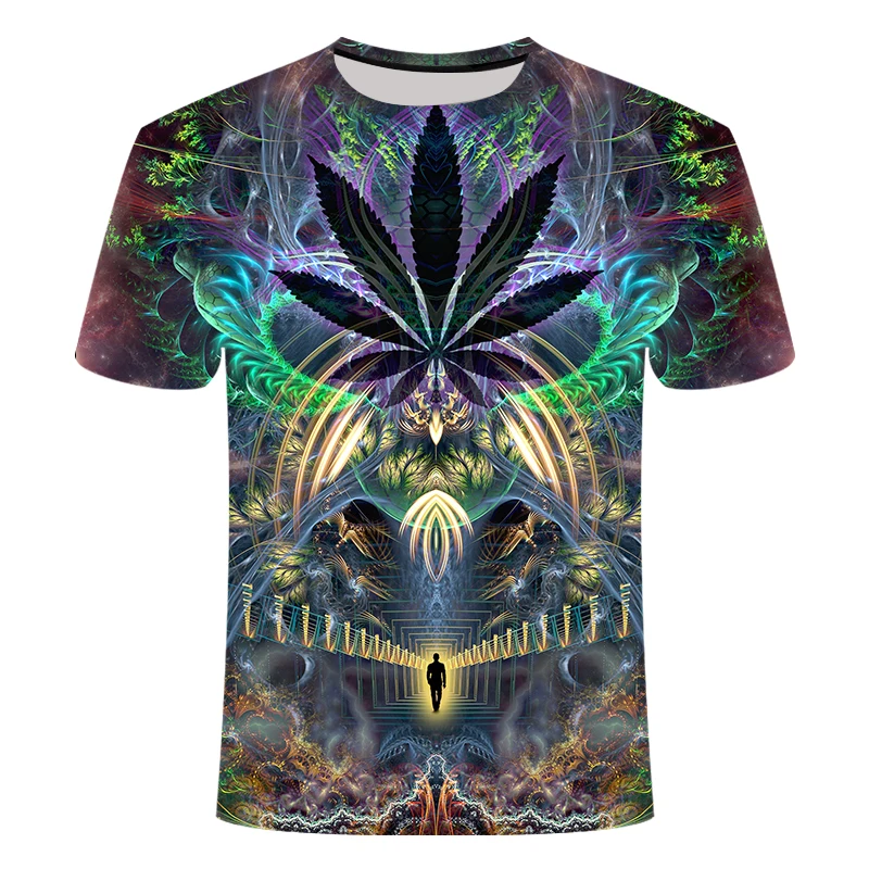 

2019 New Summer Style Mens T-Shirt Colorful Galaxy Space Psychedelic Floral 3D Print Women/Men T Shirt Hip Hop Casual Tees Tops