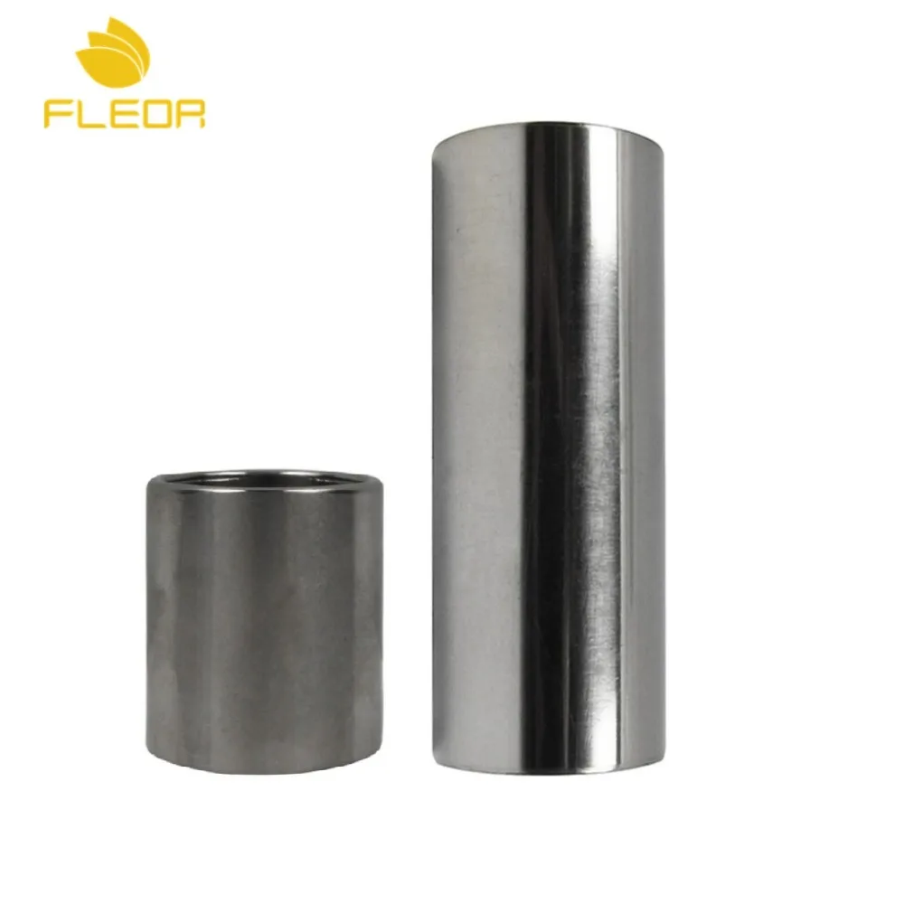 Buy FLEOR 2pcs Chrome Stainless Steel Electric Guitar Slide Short&Long Finger