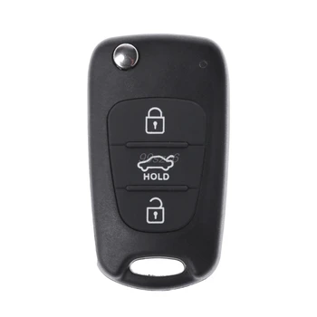 

3 Button Flip Remote Key Fob Case Shell for KIA Rondo Sportage Soul Rio
