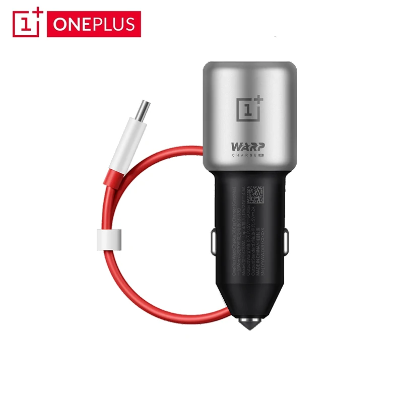 Оригинальный Oneplus Warp Charge 30 автомобильное зарядное устройство 5 В/6A Max для 7 Pro