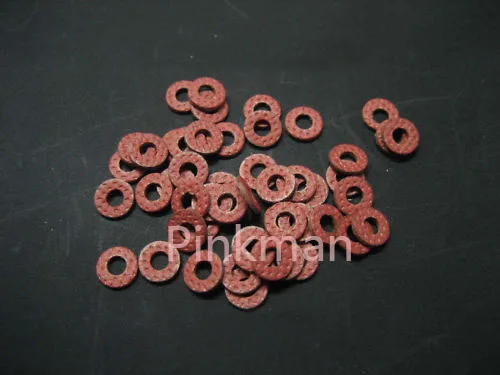 

1000 Pcs M4 4x9x1 mm Red Insulating Fiber Washer