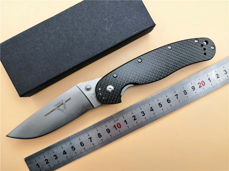 

KESIWO RAT Folding Knife AUS-8 Blade Carbon Fiber Handle Utility Pocket Outdoor Camping Knives EDC Tactical Knife