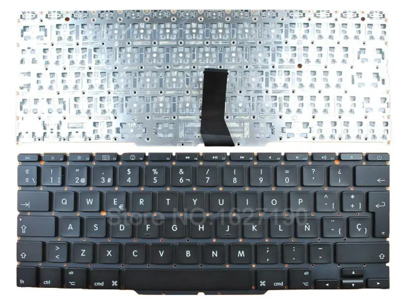 Sp spanish laptop keyboard for apple macbook air a1370 11 6 black for