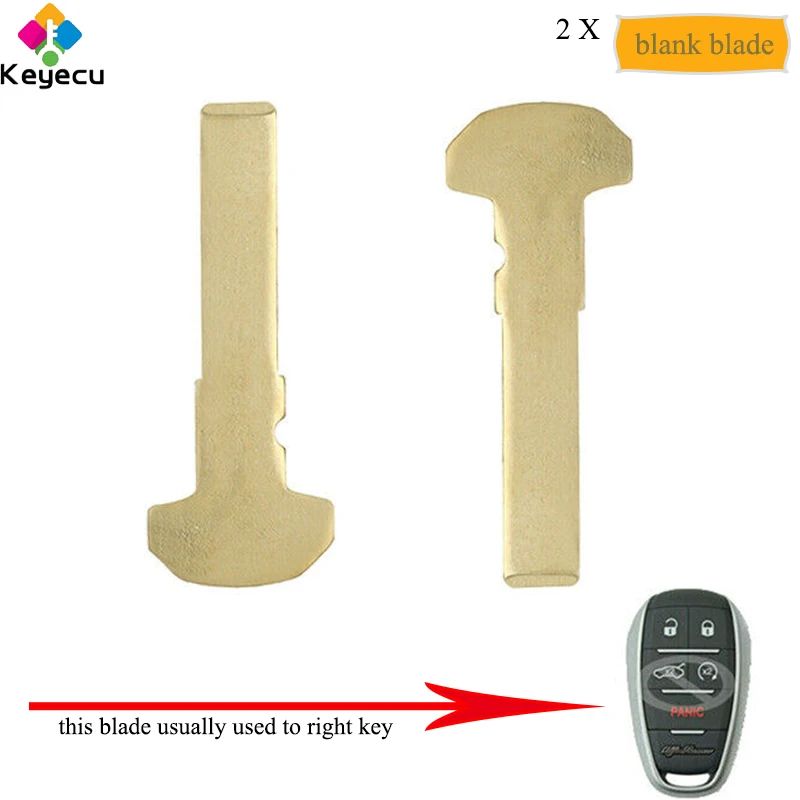 KEYECU Pair Replacement Uncut Smart Prox Insert Emergency Car Key Blade Without Chip - FOB for Alfa Romeo Giulia 2017 2018 2019
KEYECU Pair Replacement Uncut Smart Prox Insert Emergency Car Key Blade Without Chip - FOB for Alfa Romeo Giulia 2017 2018 2019