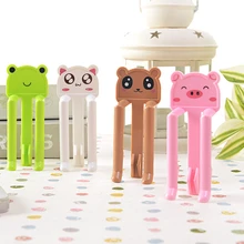 8 шт./компл. мода мультфильм дома свалку сумка Клип мусорное ведро сумка фиксируется мусора может закрепить держатель мешка Зажим с 4 цвета