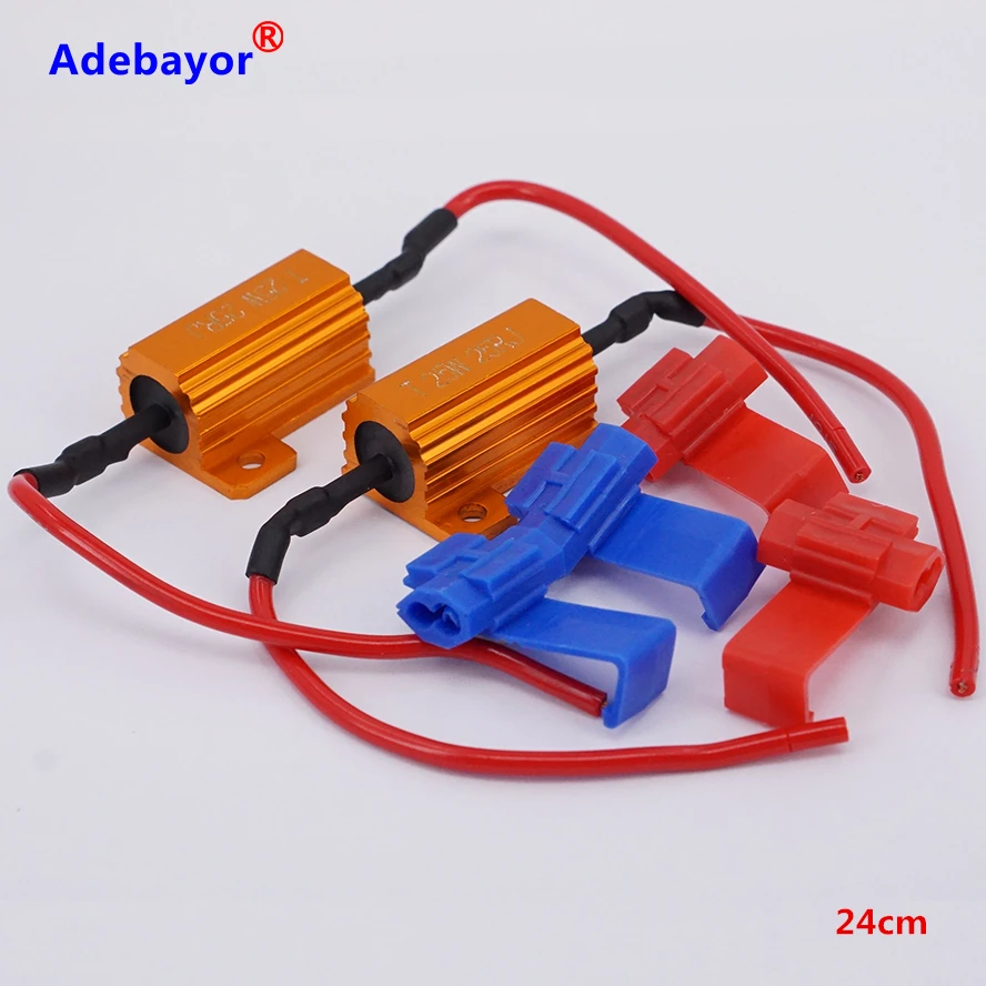

4 PCS 25W 25 ohm T10 Load Resistance for Car Turn Signal Led Bulb Lamps fog lamp canbus Fog light resistance Led resistance