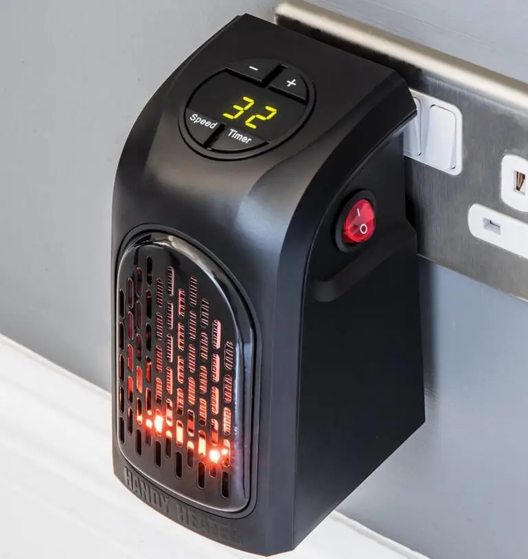 

Electric Heater Portable Ceramic Space Air Heater Warm Wall-Outlet Electric Radiator Home Room Heating Office Heater