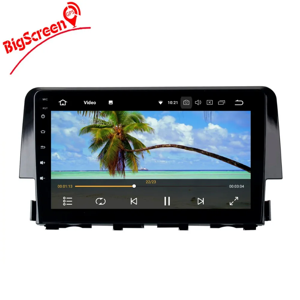 Sale The Newset Android8.0 8 Core 4GB RAM 32GB ROM Car No DVD Player GPS Navi For Honda Civic 2015 2016 multimedia Unit Autoradio 2