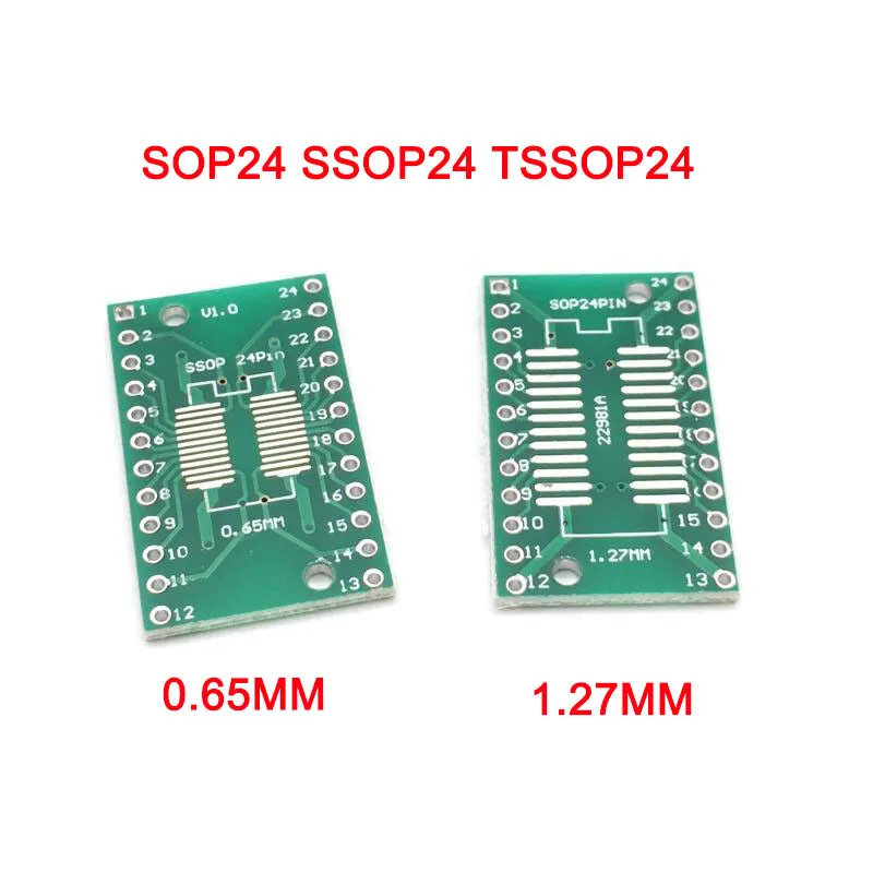 20 шт. smd для dip IC АДАПТЕР 0 65 мм 1 27 SOP24 SSOP24 TSSOP24 DIP24 конвертер гнездо PCB шаг плата