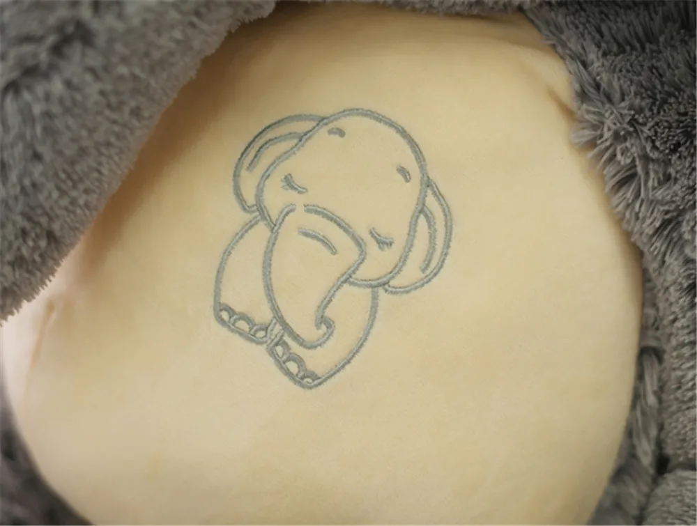 Fancytrader Cuddly Soft Animal Elephant Plush Toy Giant Stuffed Cartoon Elephants Doll Pillow Baby Gift Decoration 8