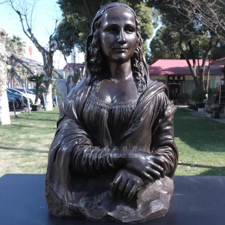 

Sculpture copper sculpture half-length head portrait statue decoration technology gift home accessories (0405)