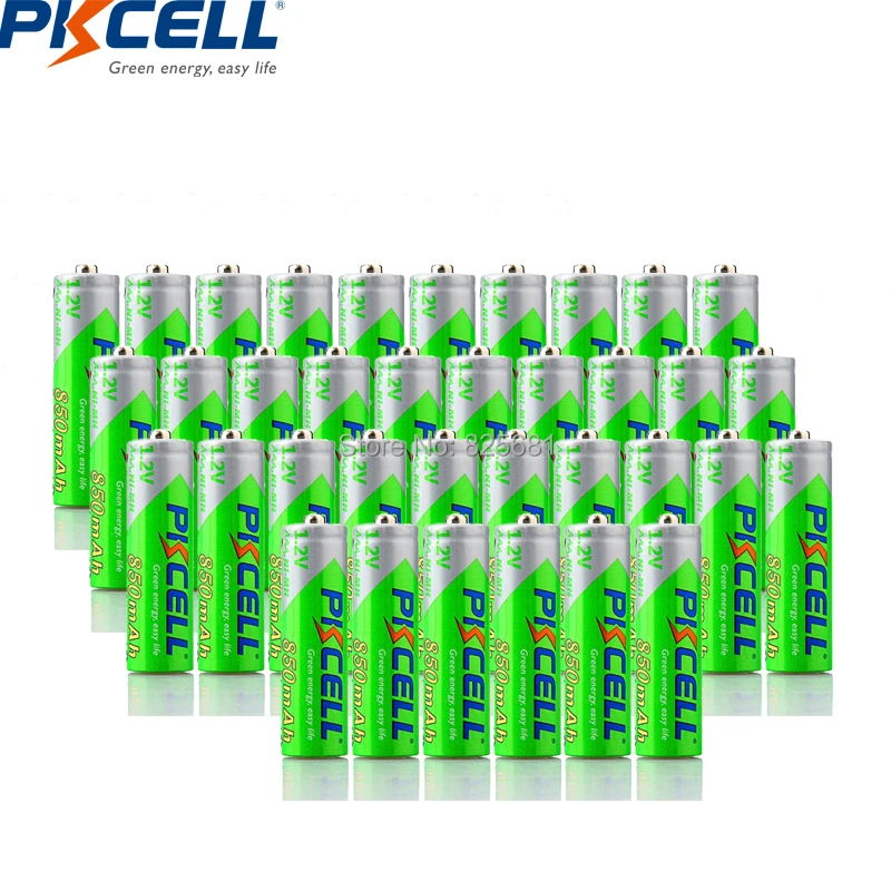 36 шт. PKCELL NIMH батареи AAA 850mAh 1 2 V аккумуляторная батарея низкий саморазряд до 1200 Circle