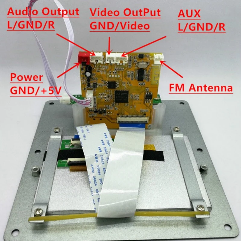 4,3 дюймов Lcd аудио видео декодер плата Dts Lossless Mp4 Mp5 Fm Usb Sd Bluetooth видео приемник Ape Wma декодирующий модуль