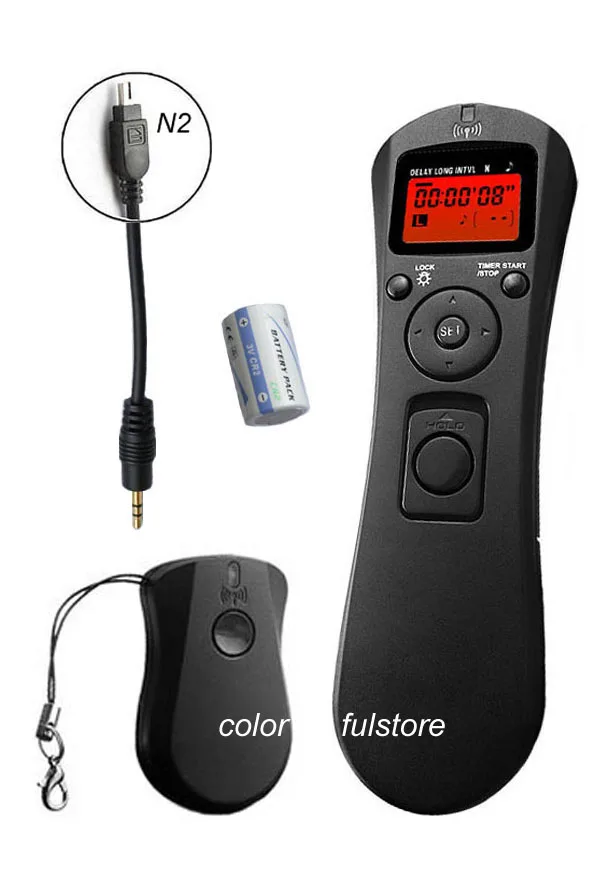 N2 2.4ghz Wireless Timer Remote Controller Control Shutter Release Cord For Nikon D80 D70s