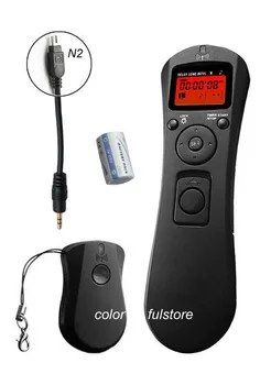 

N2 2.4GHz Wireless Timer Remote Controller Control Shutter Release Cord for Nikon D80 D70S Digital SLR DSLR Camera + CR2 Battery