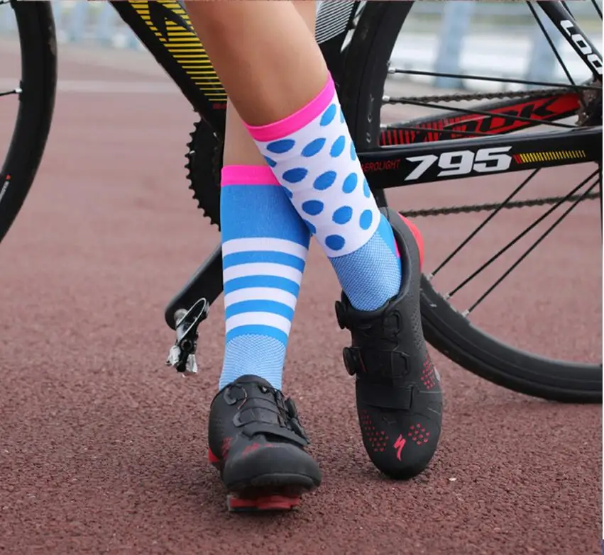 DH SPORTS Socks cycling Socks four seasons long compression tube bicycle ladies men Crossfit sock