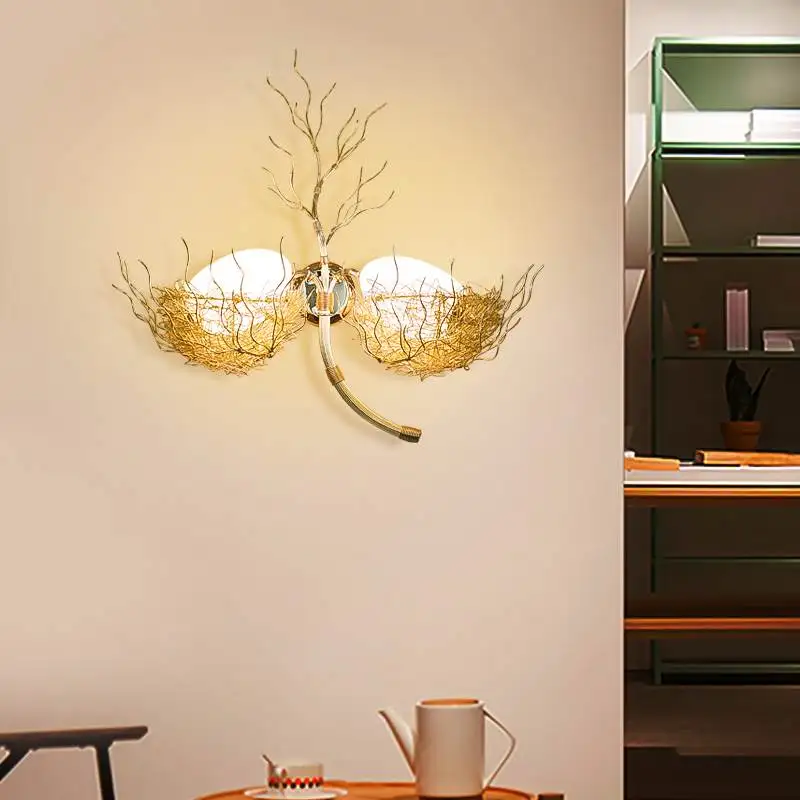 

Industrial Creative Restaurant Bar Wall Lamp Bedroom Simple Art Wall Light Modern led Lighting Nordic Cafe Personality Wall Lamp