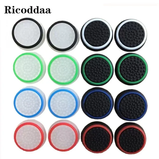 Special Offers Ricoddaa 100pcs Silicone Thumb Stick Grip Caps For PS4/ Xbox 360/ PS3 /Xbox One Controllers Game Accessory Protect Caps