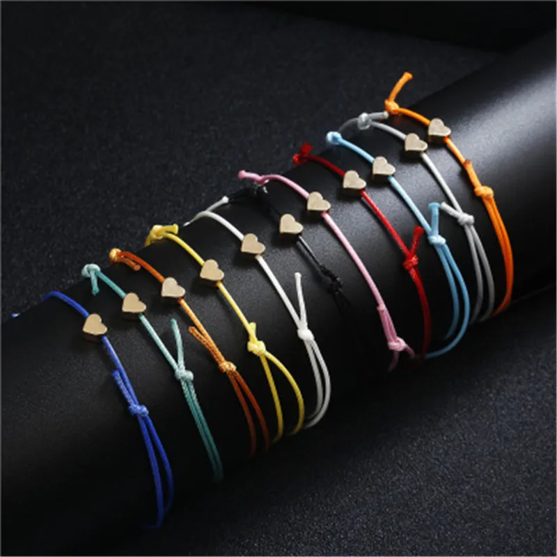 Summer Beach Heart Shaped Charm Rope String Anklets For Women Ankle Bracelet Woman Sandals On the Leg Chain Foot Jewelry Summer Beach Heart Shaped Charm Rope String Anklets For Women Ankle Bracelet Woman Sandals On the Leg Chain Foot Jewelry