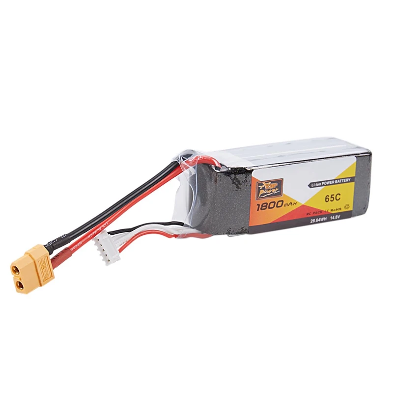 Zop power 14,8 V 1800 Mah 65C 4S Lipo батарея Xt60 Разъем для Rc квадрокоптера