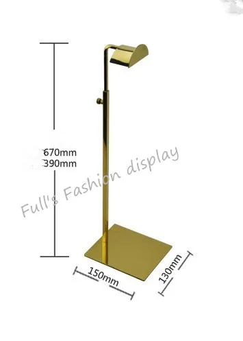 2 шт., Лидер продаж распродажа Золотой нержавеющей стали полноценной сумки держатель дисплея Регулируемый сумки Стенд